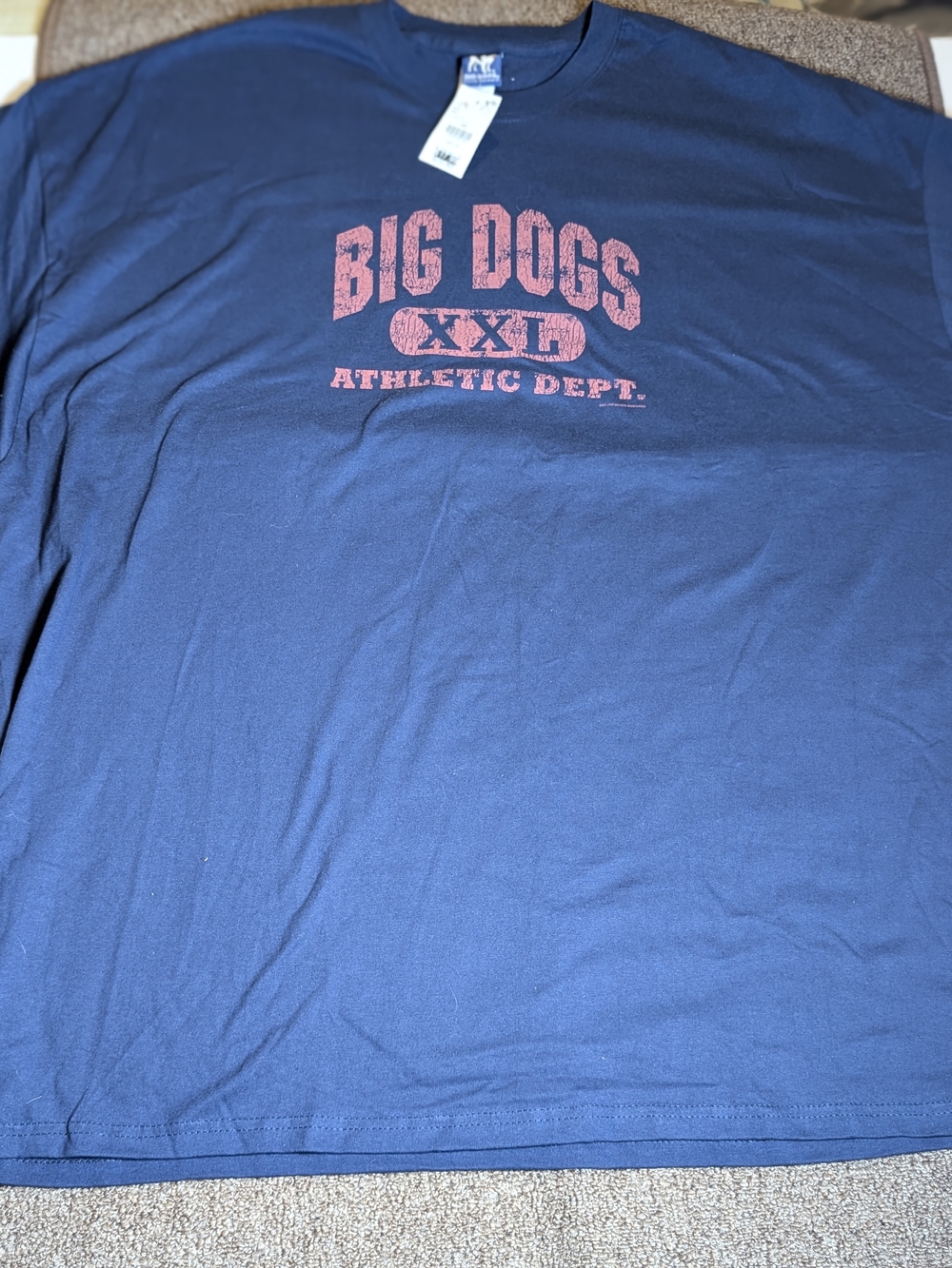 Vintage Big Dogs T Shirt 4XL Deadstock Navy Blue